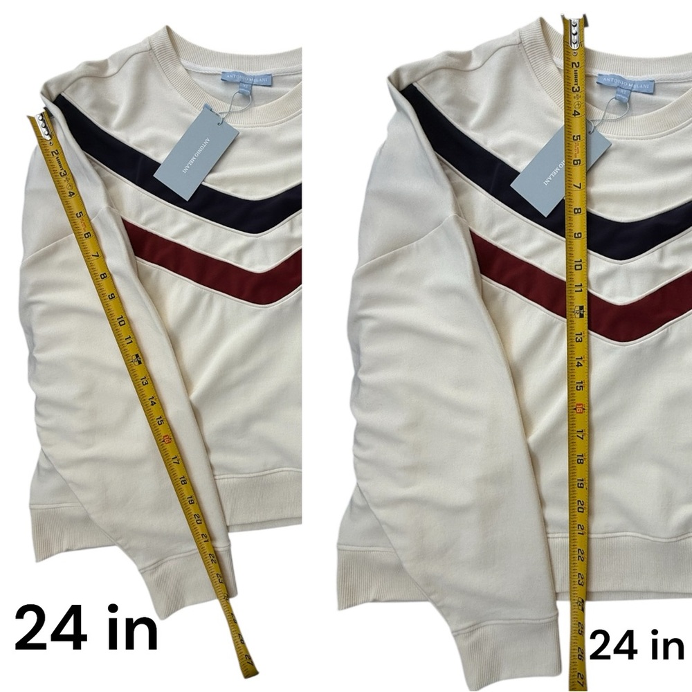 Sweatshirt Cream Color NWT Antonio Melani XL - Picture 3 of 6